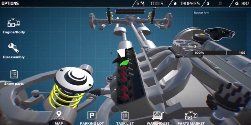 car mechanic simulator in game graphics