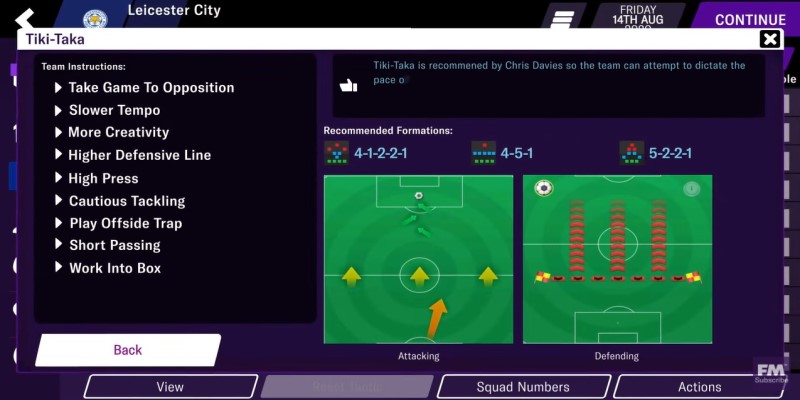 football manager 2021 mobile strategy build