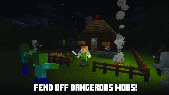 fend off mobs in minecraft