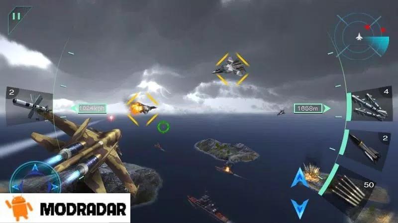 Sky Fighters 3D mod + apk 2.2 (Vô Hạn Tiền, Xếp Hạng Cao)
