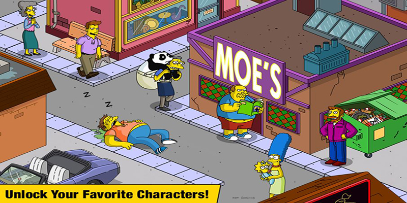geme the simpsons tapped out mod apk